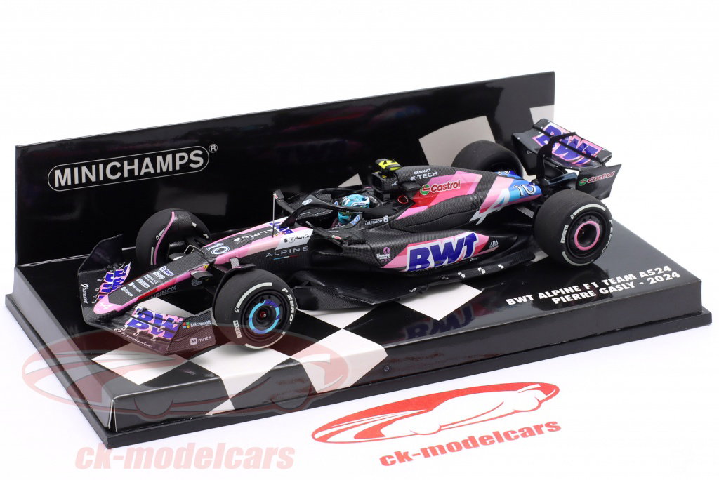 1/64 voiture alpine a524 n10 bwt alpine f1 team gp bahrain 2024 pierre gasly | vehicules-garages | jouéclub