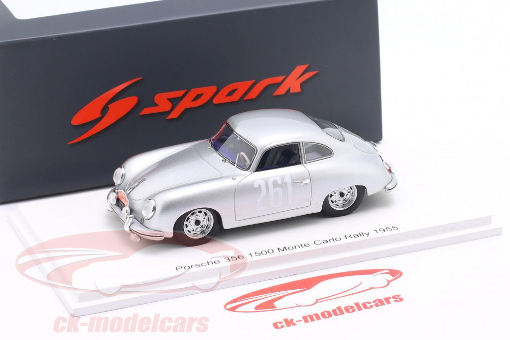 Spark 1:43 Porsche 356 1500 #261 Rallye Monte Carlo 1955 Vilreon