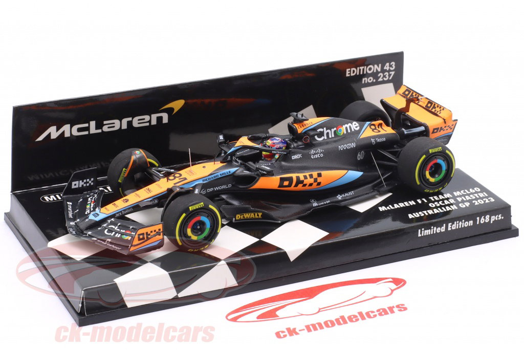 Minichamps 1:43 Oscar Piastri McLaren MCL60 #81 8th Australian GP