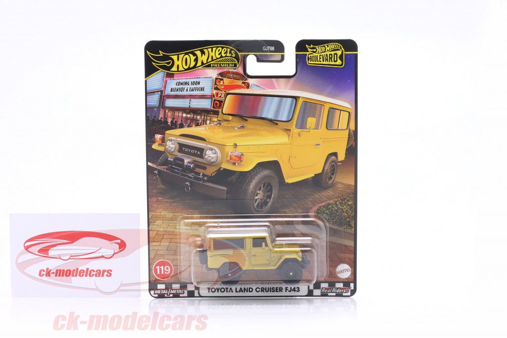 HotWheels 1:64 Toyota Land Cruiser FJ43 yellow JBL25 / GJT68 model