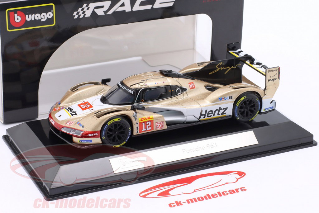 Bburago 1:43 Porsche 963 #12 Hertz Team Jota FIA WEC 2024 Ilott