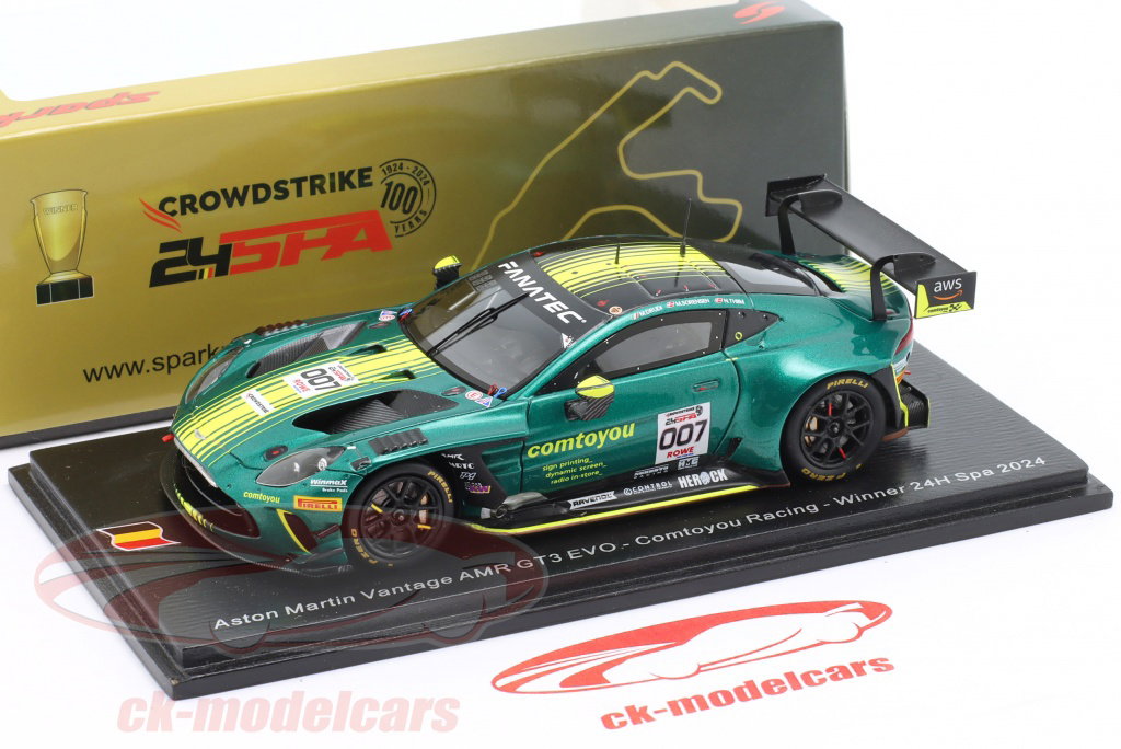 Spark 1:43 Aston Martin Vantage AMR GT3 Evo #007 Winner 24h Spa