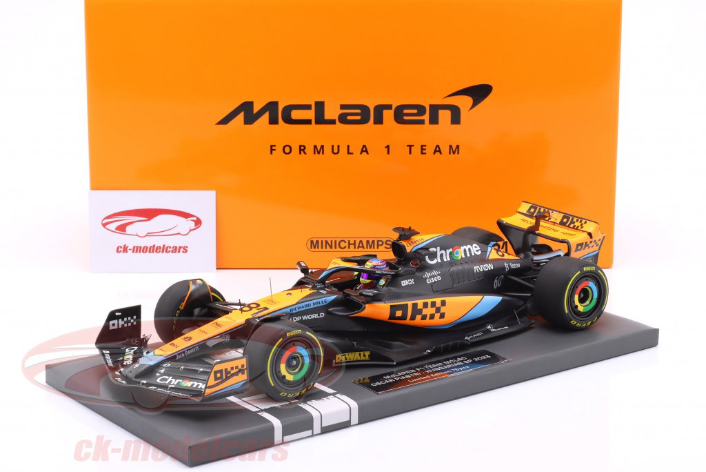 Minichamps 1:18 Oscar Piastri McLaren MCL60 #81 5th Hungary GP