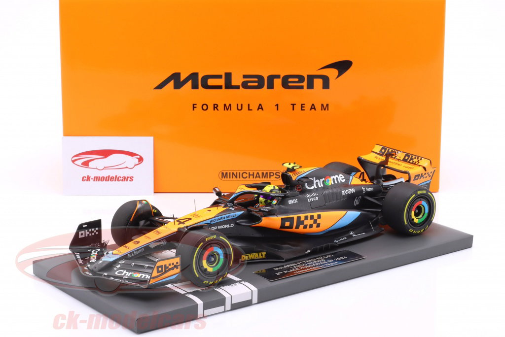 ミニチャンプス1/18 2021 ランドノリス F1 ガルフ Gluf Minichamps 1