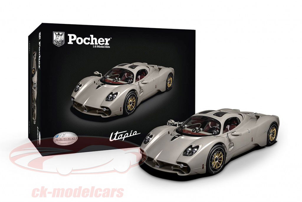 Pocher 1:8 Pagani Utopia Kit ルネッサンス グレー HK120