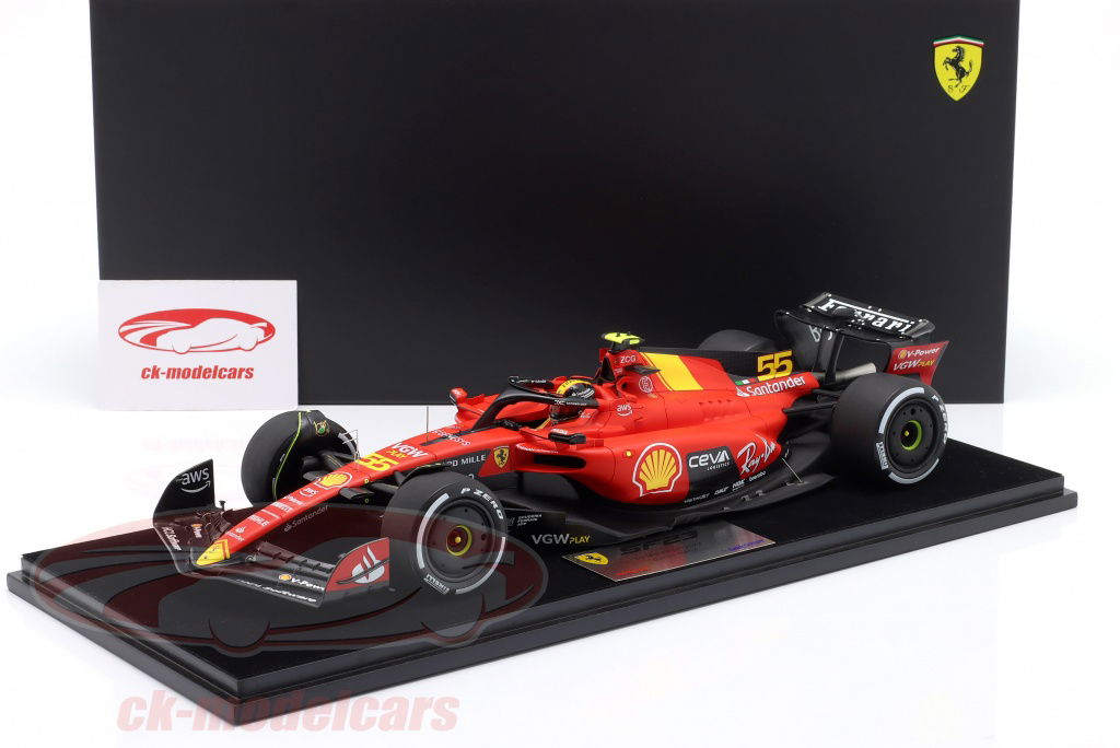 ミニカー　1/18 Scuderia Ferrari SF23 #55 Scuderia Ferrari 3rd Monza GP 2023 Carlos Sainz [LS18F1048] LookSmart 1:18 Carlos Sainz jr. Ferrari SF-23 #55 3rd