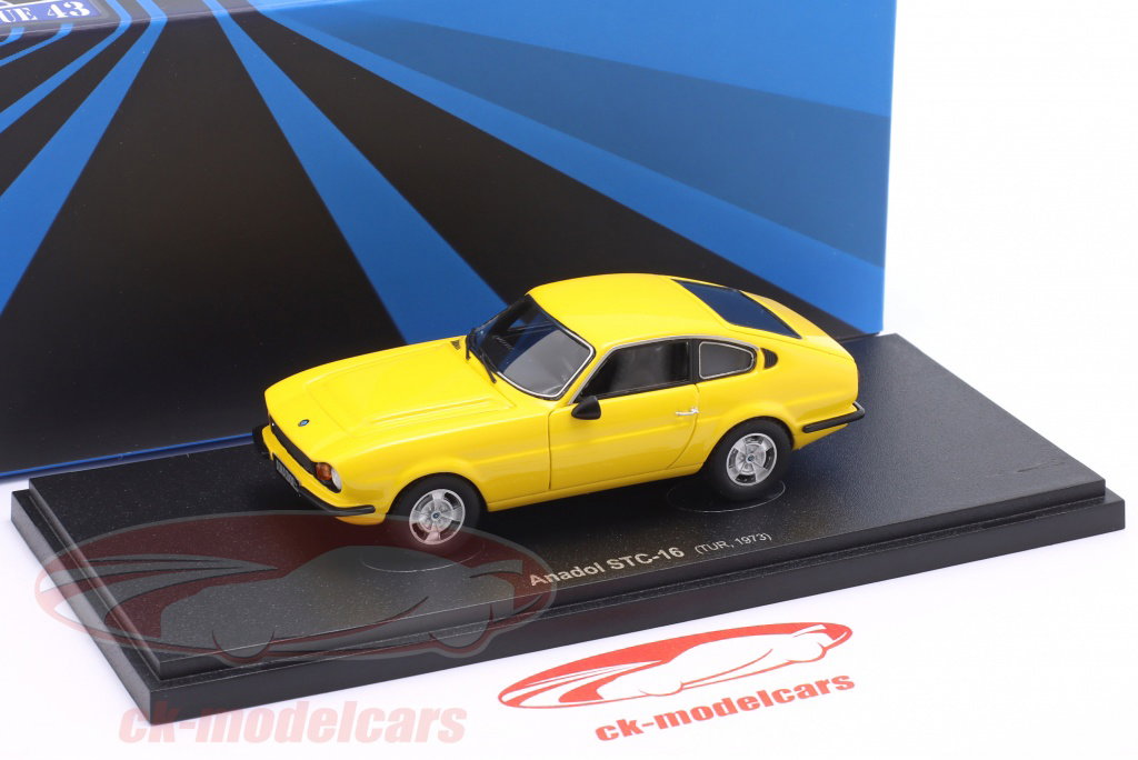 AutoCult 1:43 Anadol STC-16 建設年 1973 黄色 60124 モデル 車 60124
