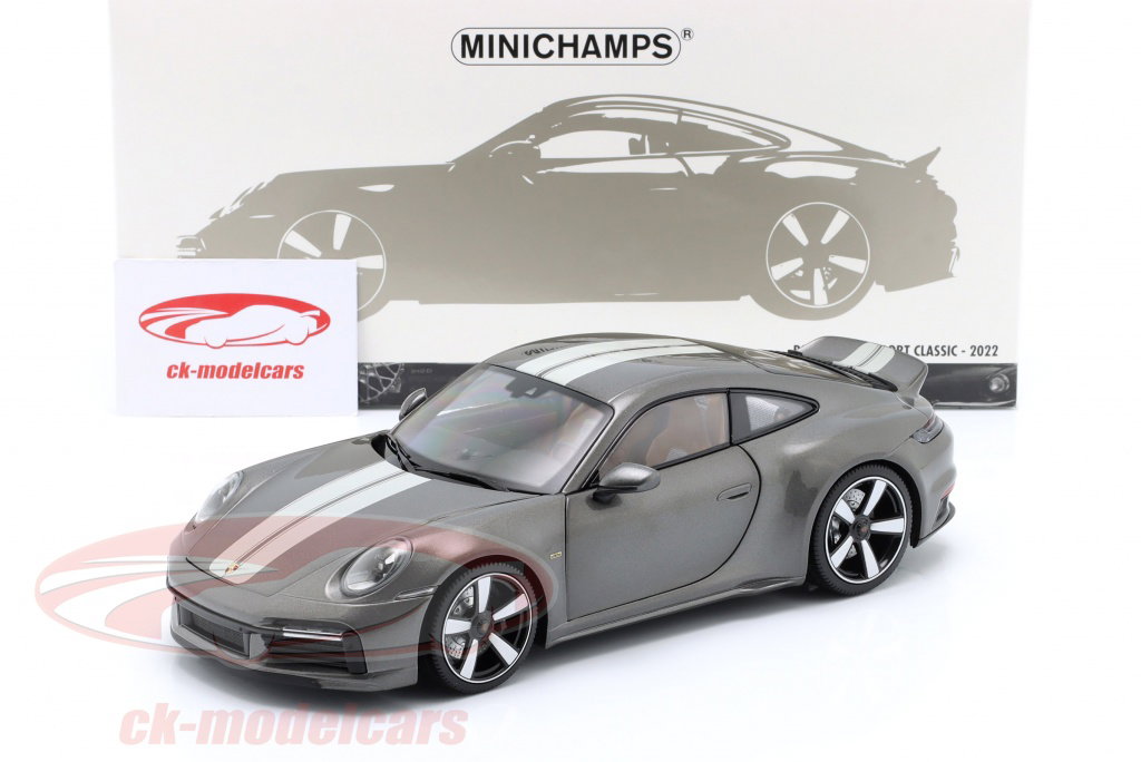 Minichamps 1:18 Porsche 911 (992) Sport Classic 建設年 2022 グレー