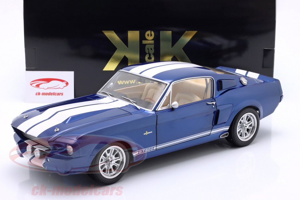 KK-Scale 1:12 Ford マスタング Shelby GT500 建設年 1967 青