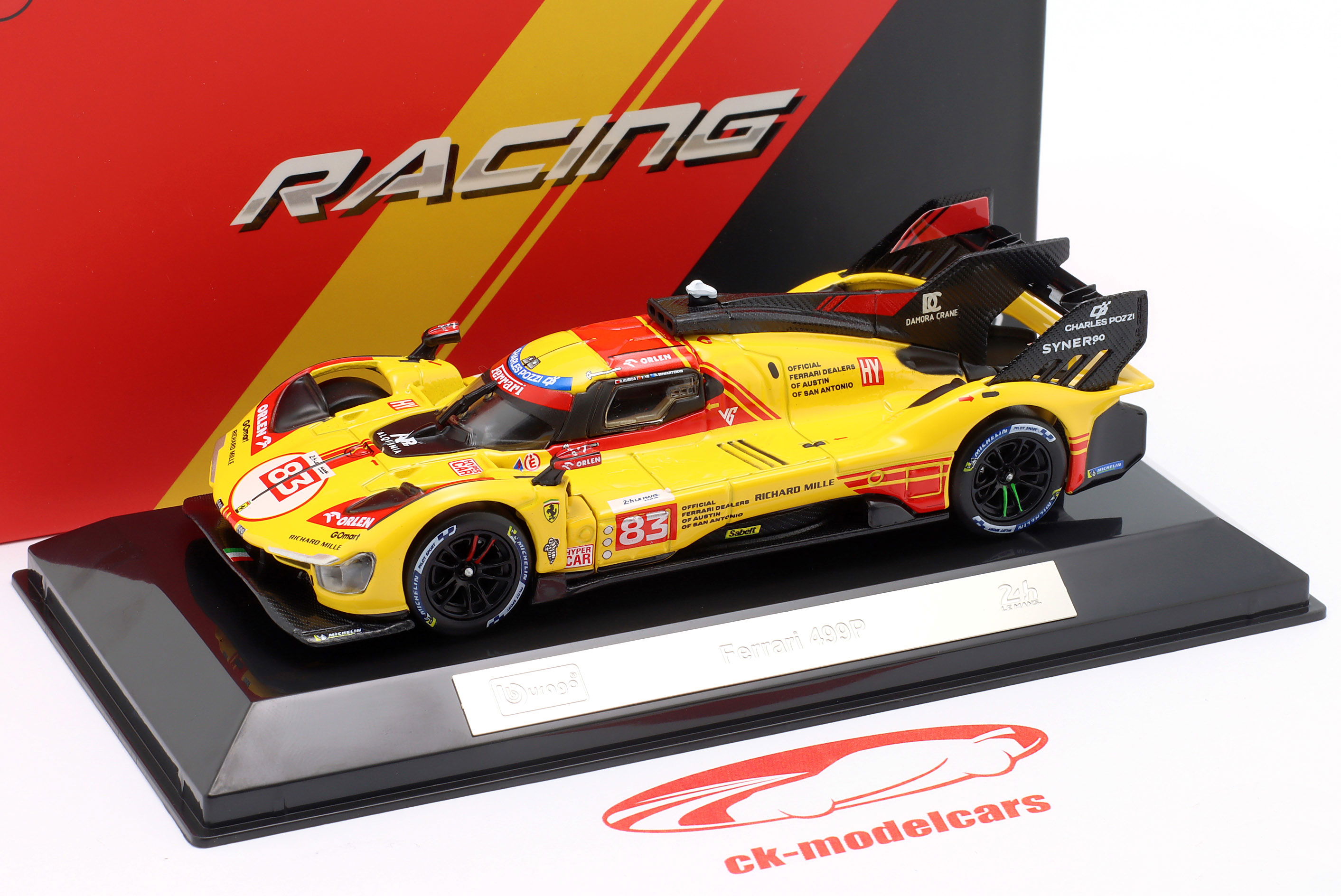 ミニカー 1/43 Ferrari 499P Le Mans 24H 2024 #50 Ferrari 499P No.50 Ferrari AF Corse Le Mans 24H 2024 Winner