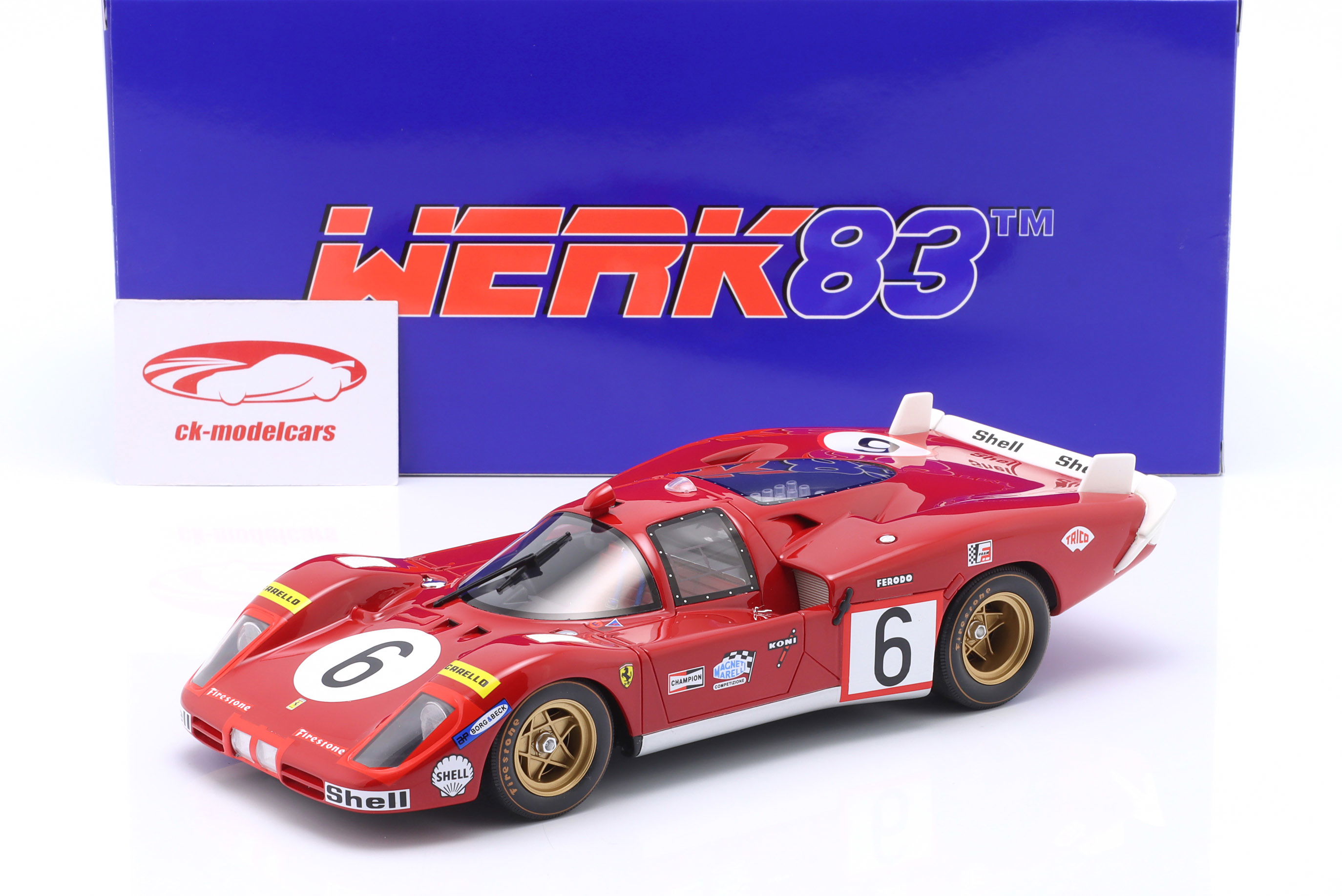 WERK83 1:18 Ferrari 512S #6 24h LeMans 1970 Vaccarella, Giunti