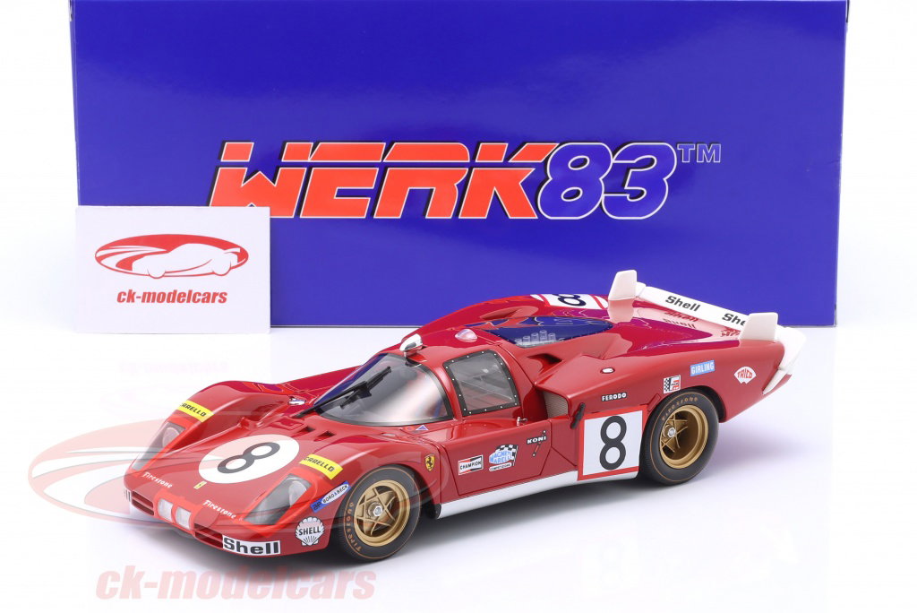 WERK83 1:18 Ferrari 512S #8 24h LeMans 1970 Merzario, Regazzoni