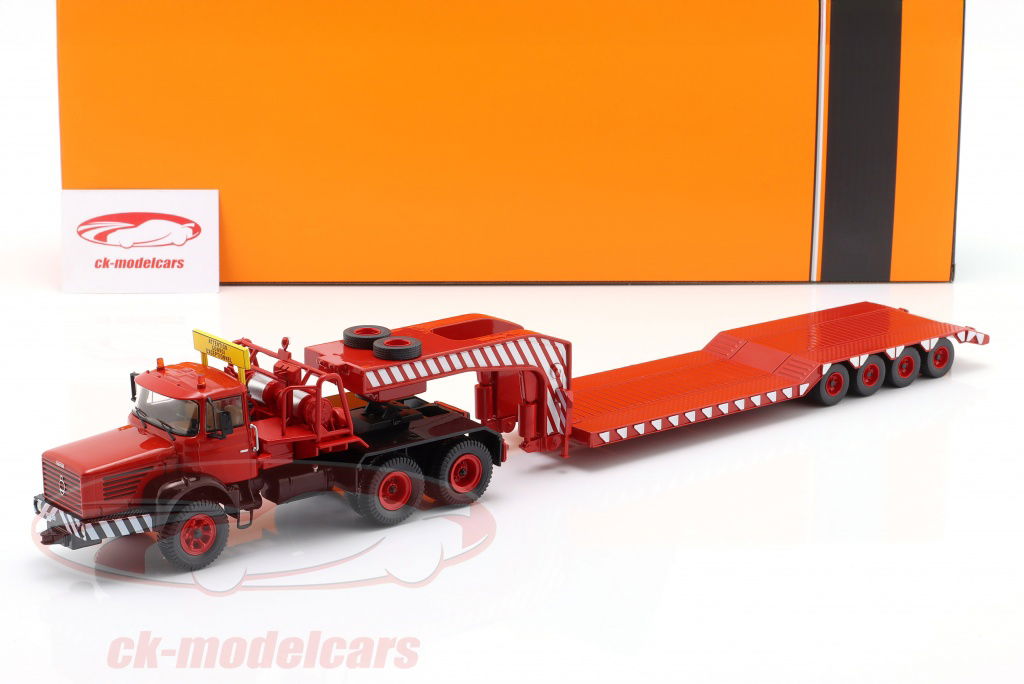 Ixo 1:43 Berliet TB 015 M3 6x4 ローローダー 建設年 1967 赤