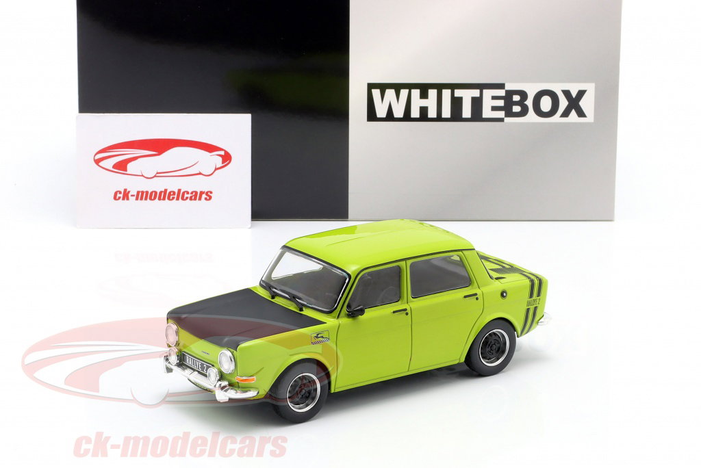 KOVOVÉ a RESIN MODELY | Simca 1000 Rallye 2 (1970) Žlutá/Černá Matná Whitebox 1:24