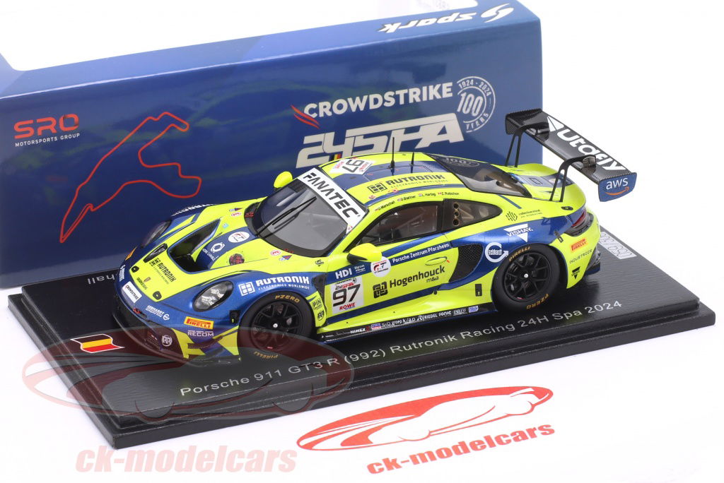 ミニカー　1/43 Porsche 911 GT3 R (992) #132 GMG Racing by Car Collection Motorsport 24H Spa 2023 K. Wadhington - J. Sofronas - P. Long - J. Bleekemolen [SB744] PORSCHE 911 GT3 R (992) #132 GMG Racing by Car Collection