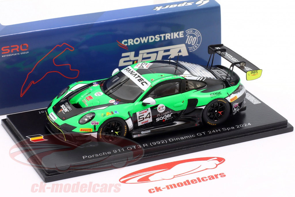 Spark 1:43 Porsche 911 (992) GT3 R #54 24h Spa 2024 Dinamic GT