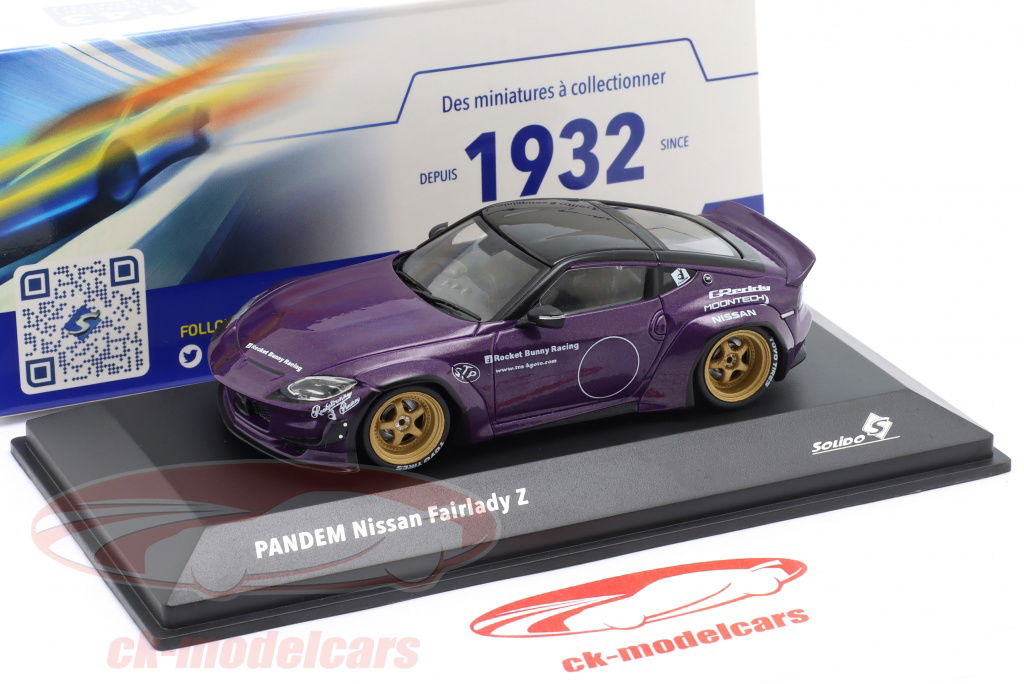 Solido 1:43 Nissan Fairlady Z Pandem Rocket Bunny 2022 purple