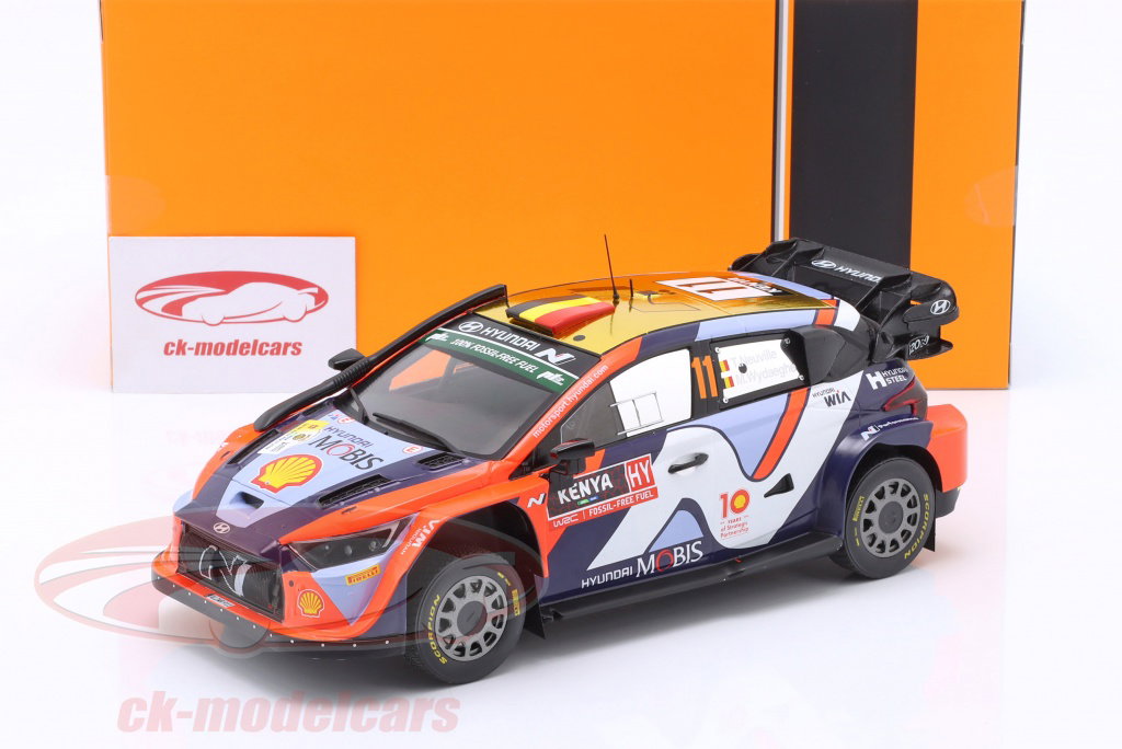 Ixo 1:18 Hyundai i20 N Rally1 Hybrid #11 5th Safari Rallye 2022