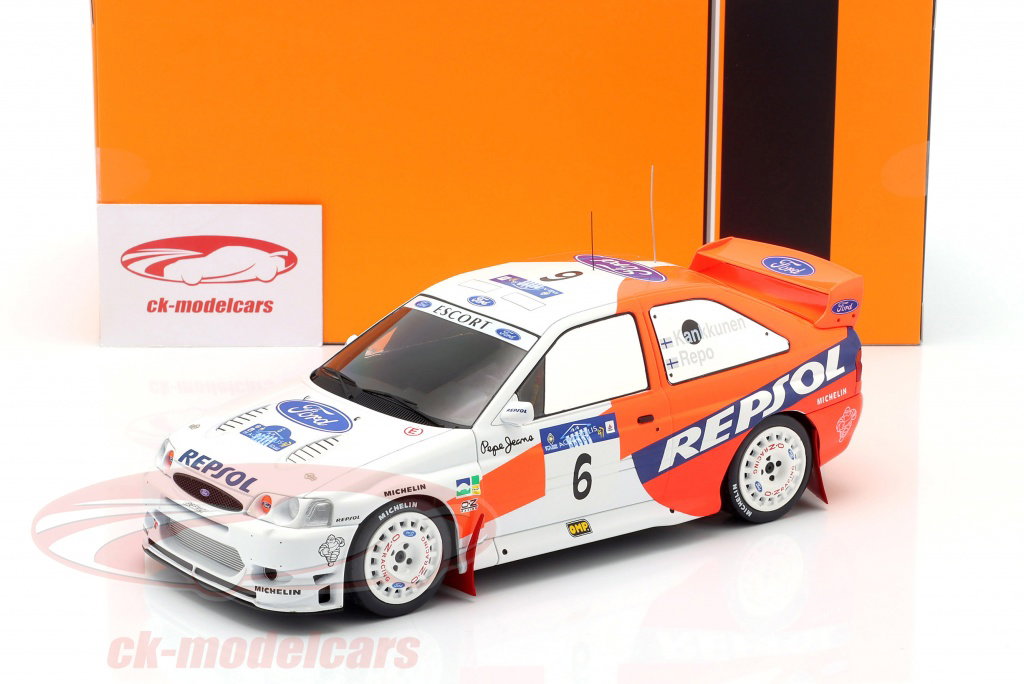 Ixo 1:18 Ford Escort WRC #6 2nd Rallye Akropolis 1997 Kankkunen