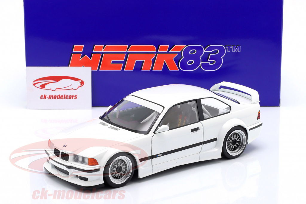 WERK83 1:18 BMW M3 (E36) GTR Plain Body Version weiß W18051001