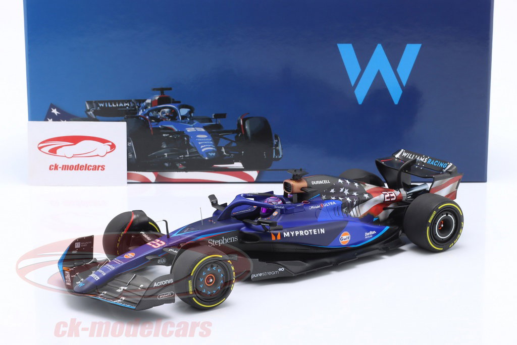 Minichamps 1:18 Alex Albon Williams FW45 #23 9th USA GP formula 1