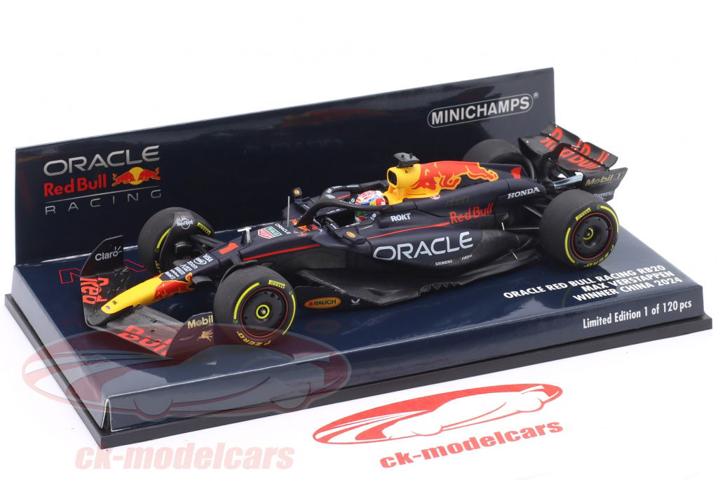 Minichamps 1:43 Max Verstappen Red Bull RB20 #1 Winner China