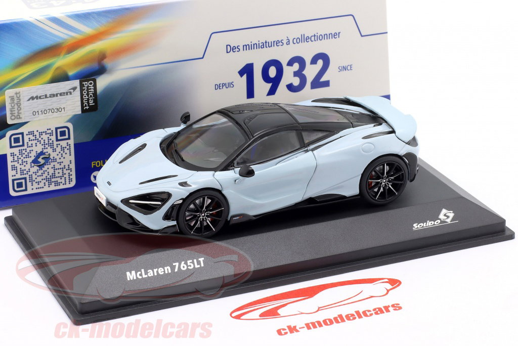 Solido 1:43 McLaren 765 LT 建設年 2020 セラミックグレー S4311905