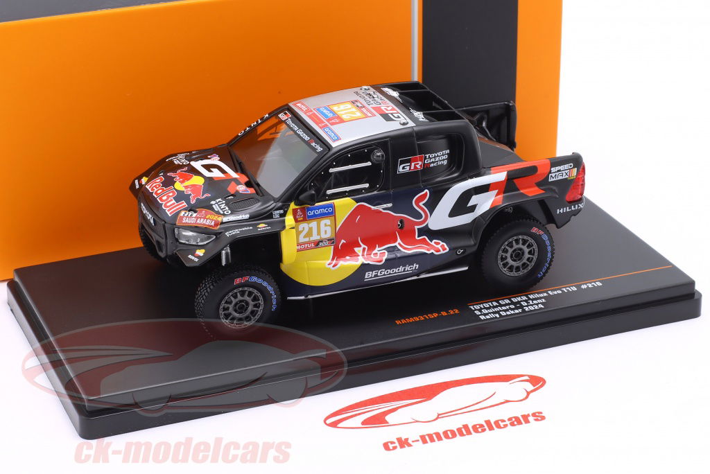 Ixo 1:43 Toyota GR DKR Hilux EVO T1U #216 Rallye Dakar 2024