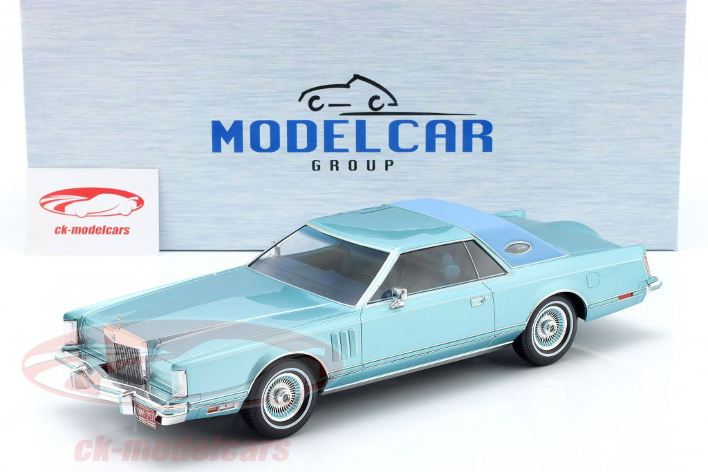 ミニカー MCG 1/18 1978 Lincoln Continental Mk. V MCG 1978 Lincoln Continental Mark V Metallic Light Blue 1:18
