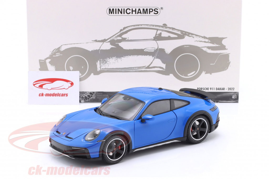 【MINICHAMPS】1/18 Porsche 911 RSR #92 Miniatura Carro Porsche 911 992 GT3 RS (2024) - Azul - 1:18