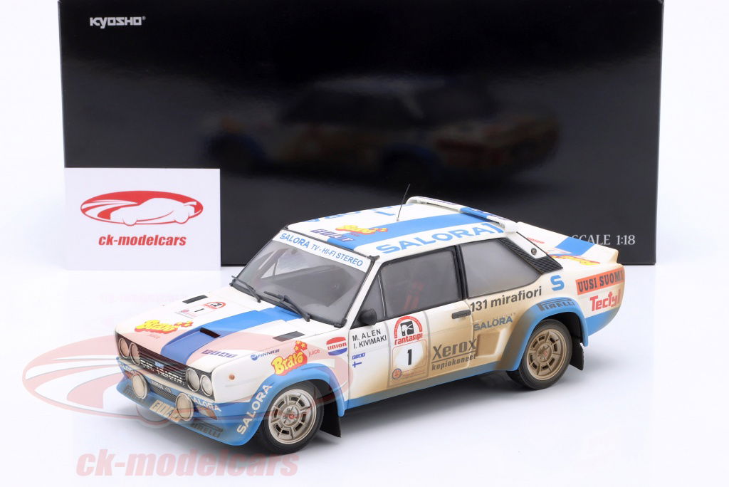 Kyosho 1:18 Fiat 131 Abarth Dirty Version #1 Winner Rallye 1000