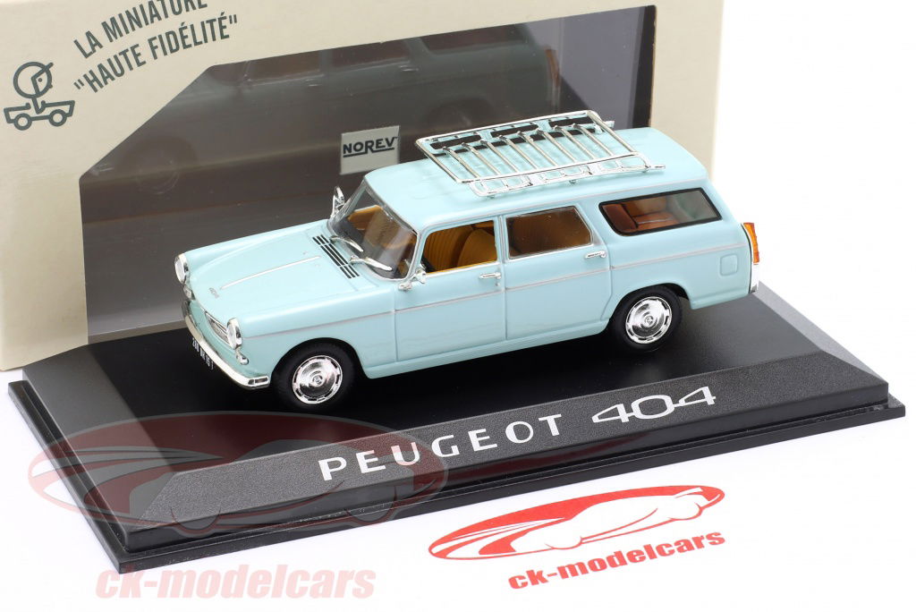 Norev 1:43 Peugeot 404 Break 建造年份1966 浅蓝色474416 模型