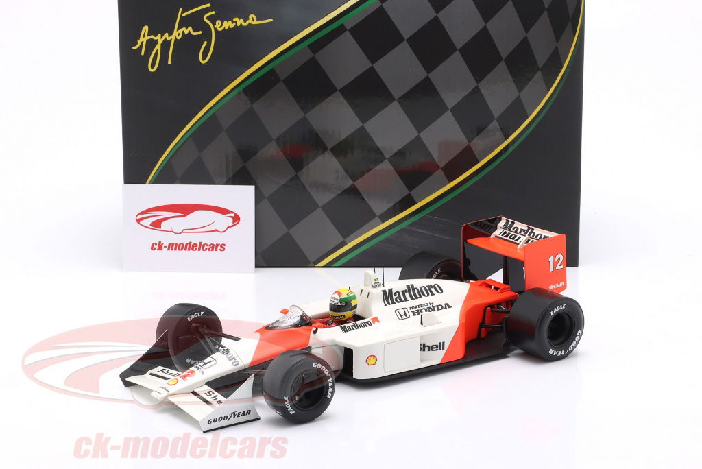 Premium X 1:18 Ayrton Senna McLaren MP4/4 #12 勝者 日本 GP