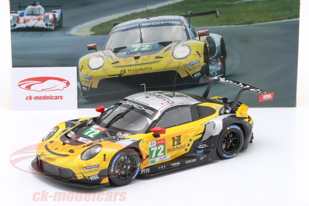 Ixo 1:18 Porsche 911 RSR #72 24h LeMans 2021 HubAuto Racing LEGT18