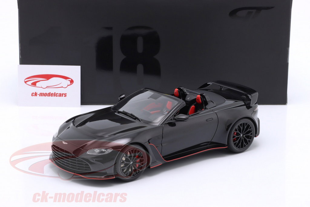 GT-SPIRIT 1:18 Aston Martin V12 Vantage Roadster Year 2023 onyx