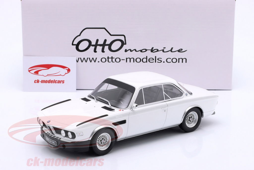 Ottomobile 1:18 BMW 3.0 CSL Coupe Year 1972 white OT1145 model car