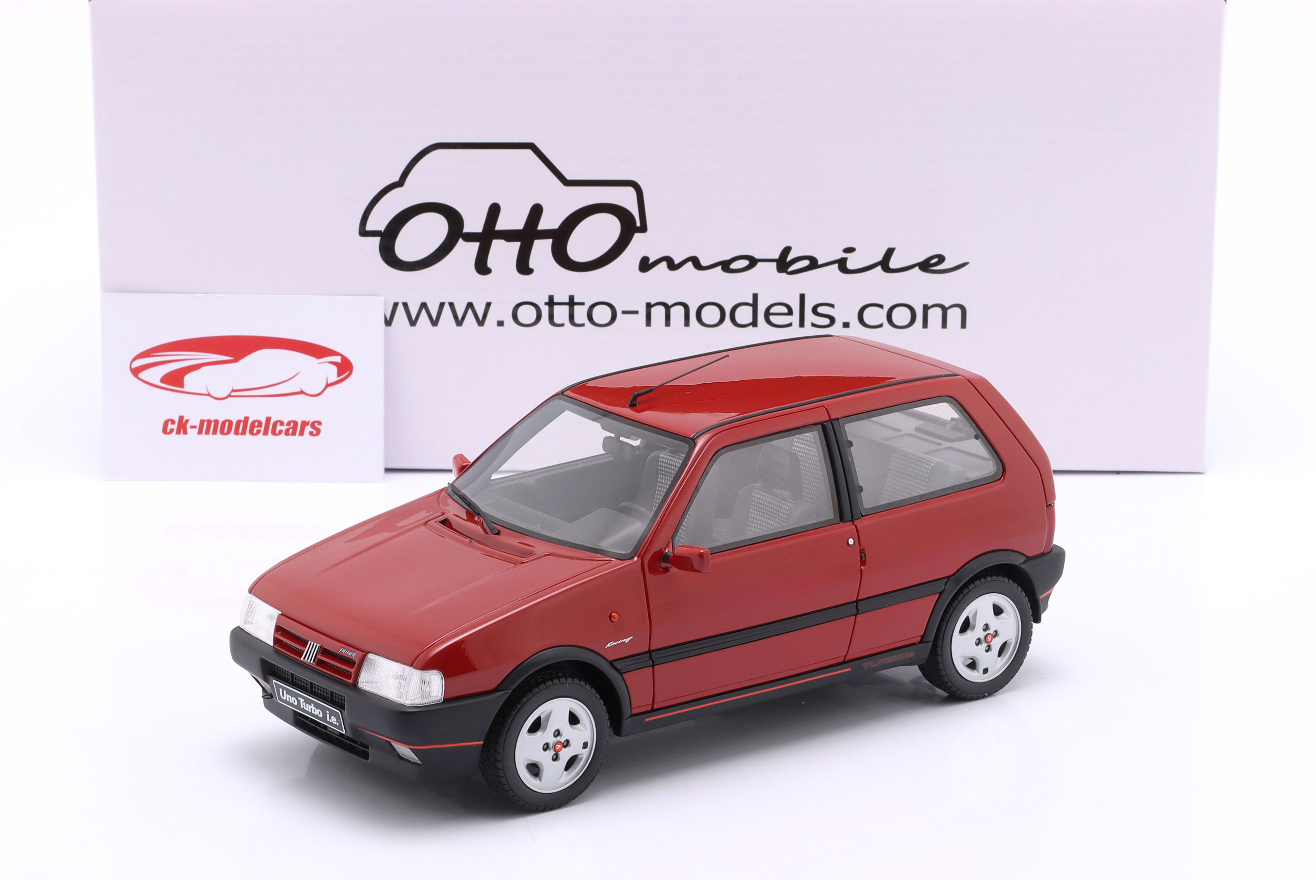 Ottomobile 1:18 Fiat Uno Turbo ie Year 1990 racing red OT487 model