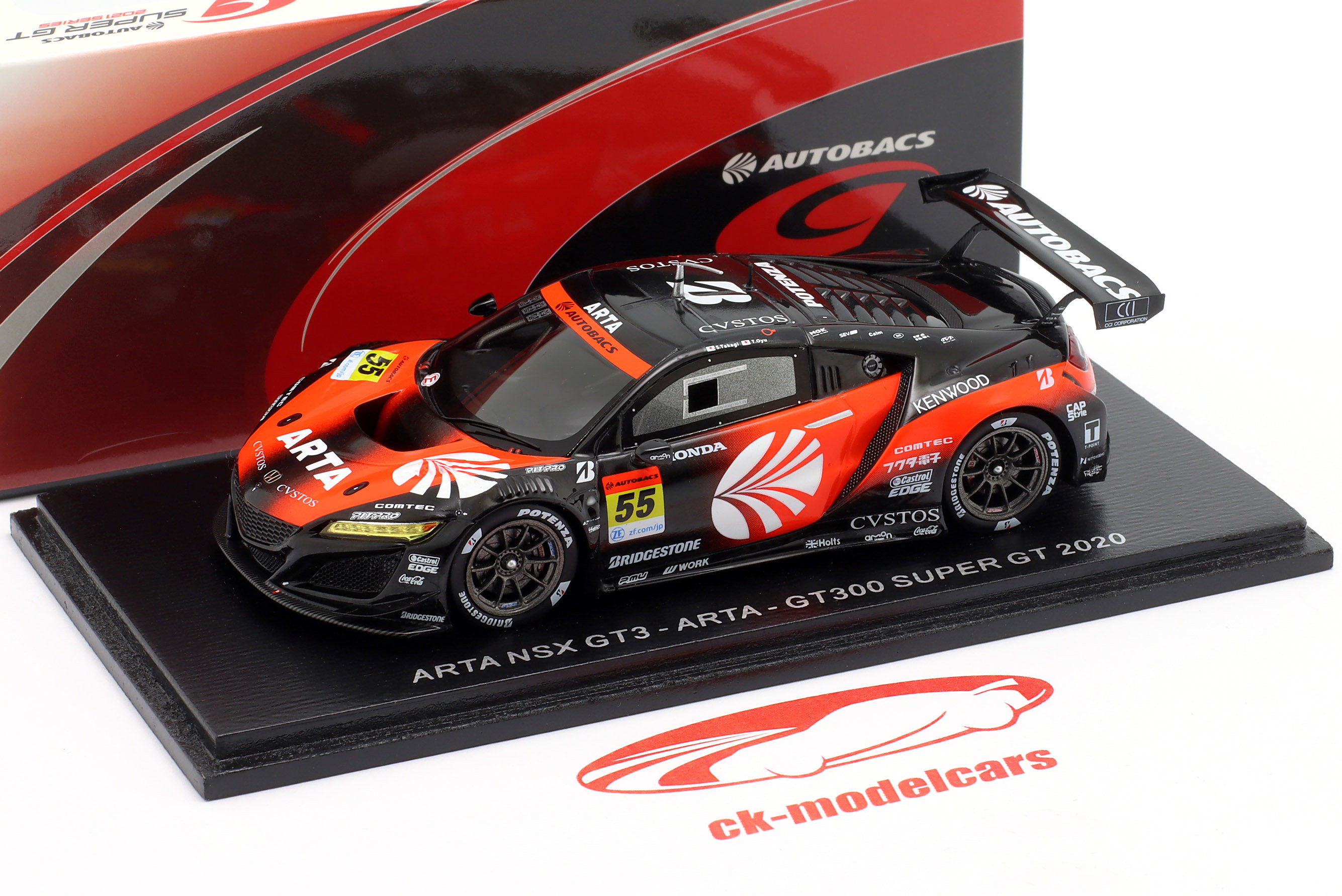 Spark 1:43 Honda NSX GT3 Evo #55 Super GT series 2020 Takagi, Oyu