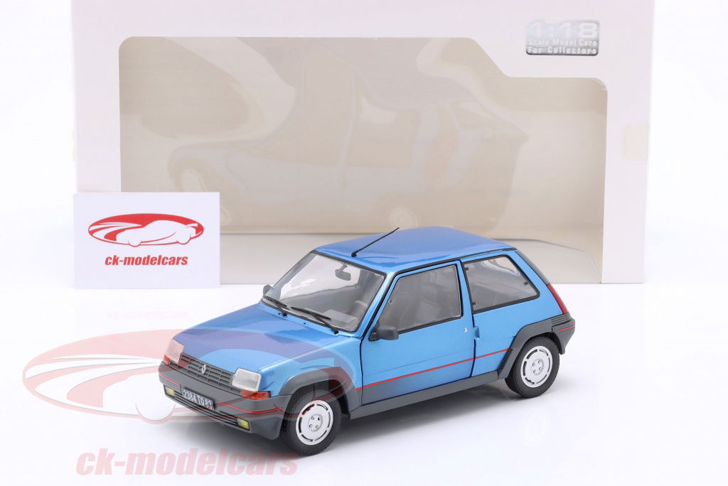 Solido 1:18 Renault 5 GT Turbo MK1 year 1985 Alpine blue S1810004