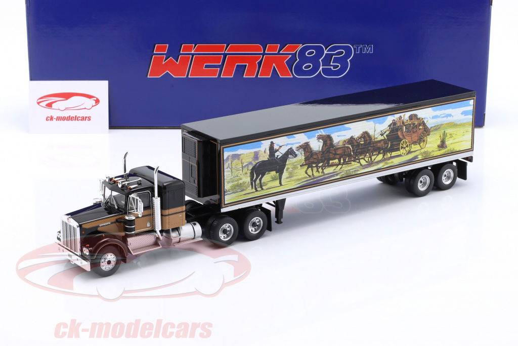 WERK83 1:43 Kenworth W925 セミトレーラートラック Smokey and the