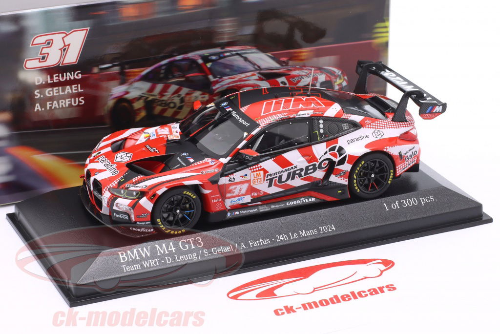 Minichamps 1:43 BMW M4 GT3 #31 24h LeMans 2024 Team WRT 413242431