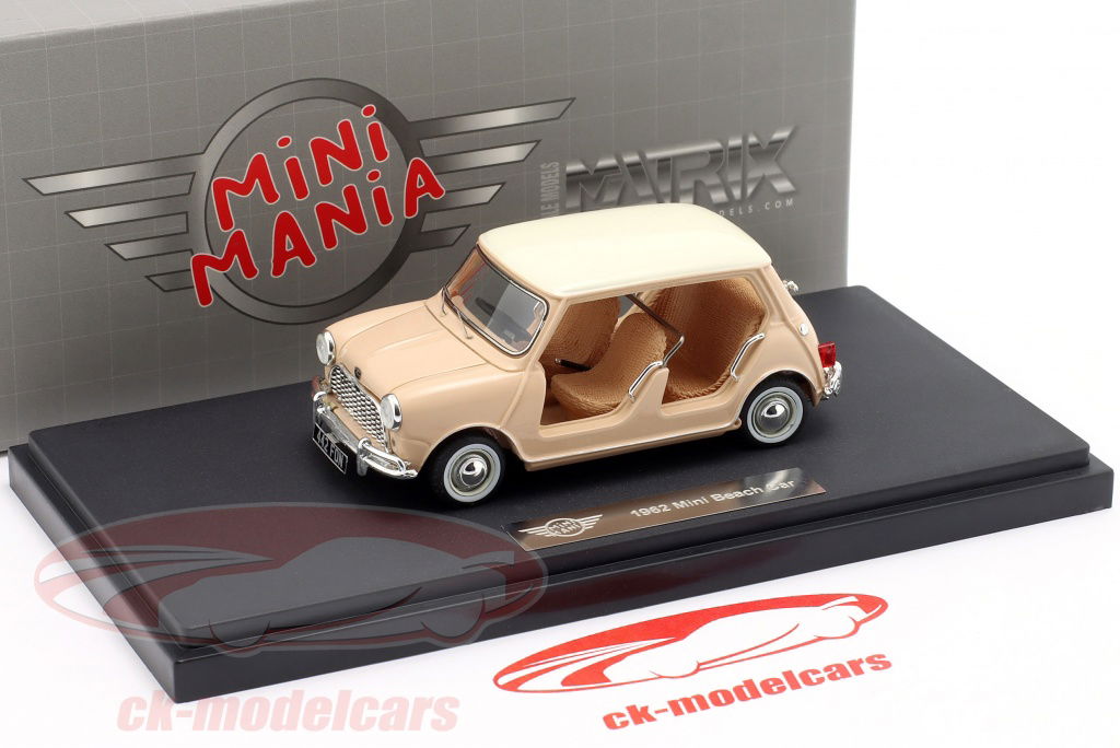 Matrix 1:43 Mini Beach Car 建造年份1962 浅褐色的/ 白色的MXMM430143