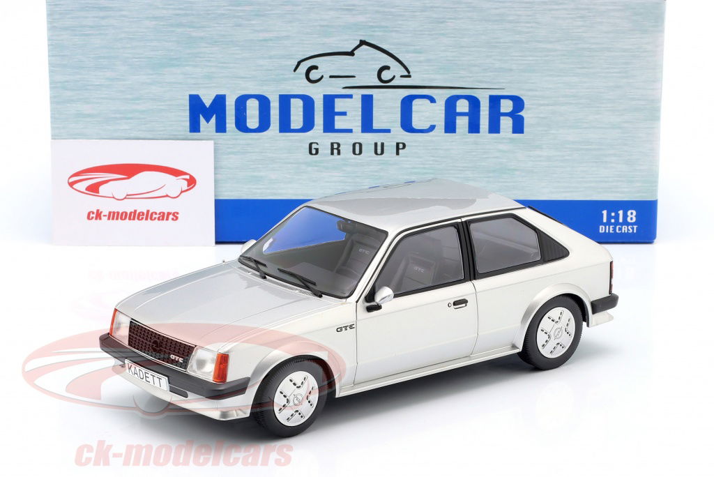 ModelCarGroup 1:18 Opel Kadett D GTE year 1983 silver metallic