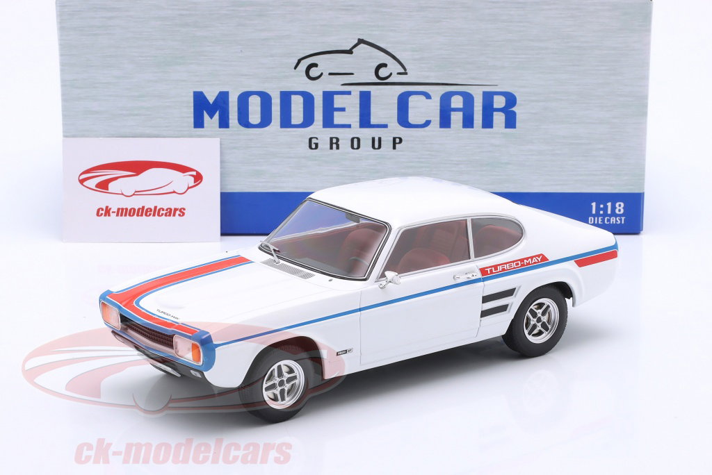 Modell Ford Capri MK II X-Pack, fehér, MCG 1/18