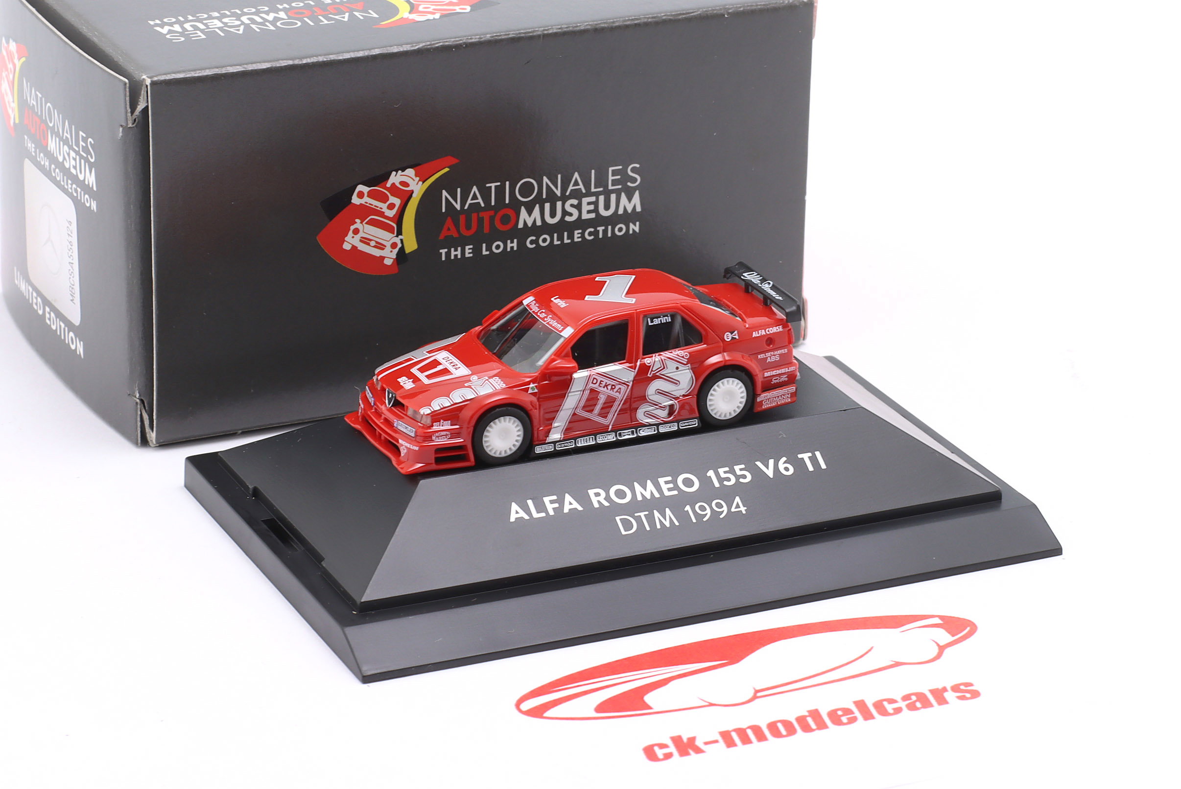 Herpa 1:87 Alfa Romeo 155 V6 TI #1 DTM 1994 Nicola Larini CK97186