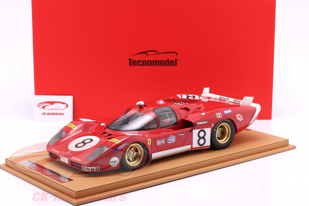 Tecnomodel 1:12 Ferrari 512S 5.0L V12 #8 24h LeMans 1970 Merzario