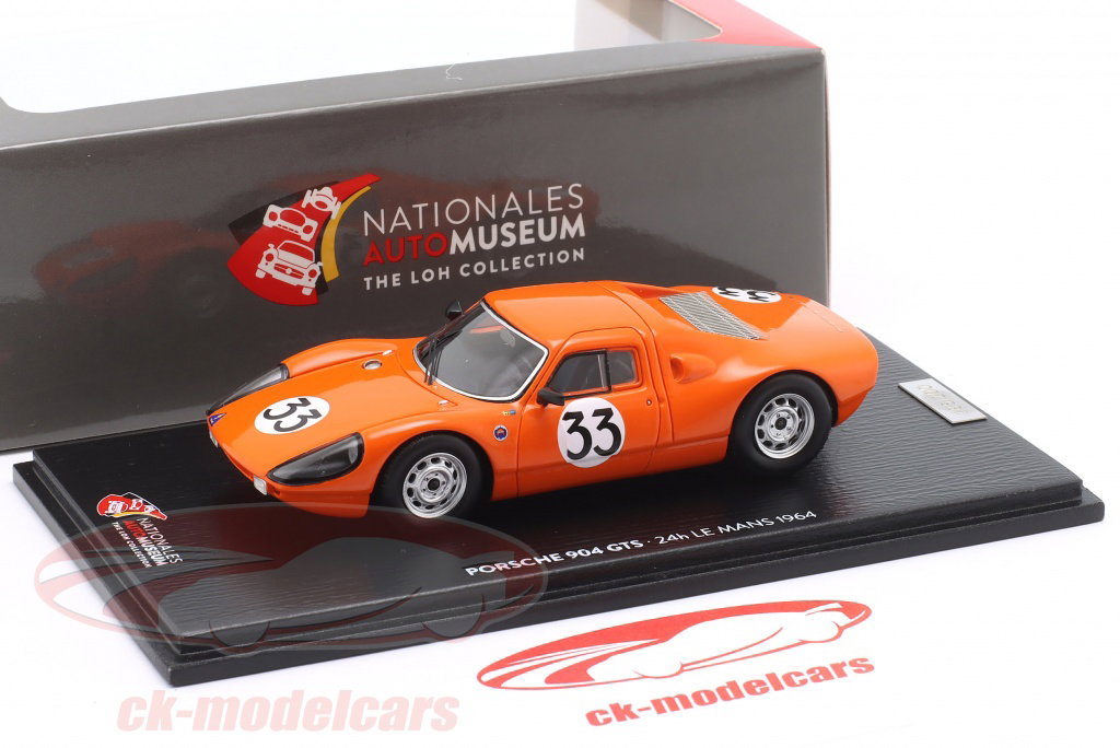 Spark 1:43 Porsche 904 GTS #33 8th 24h LeMans 1964 Pon, van