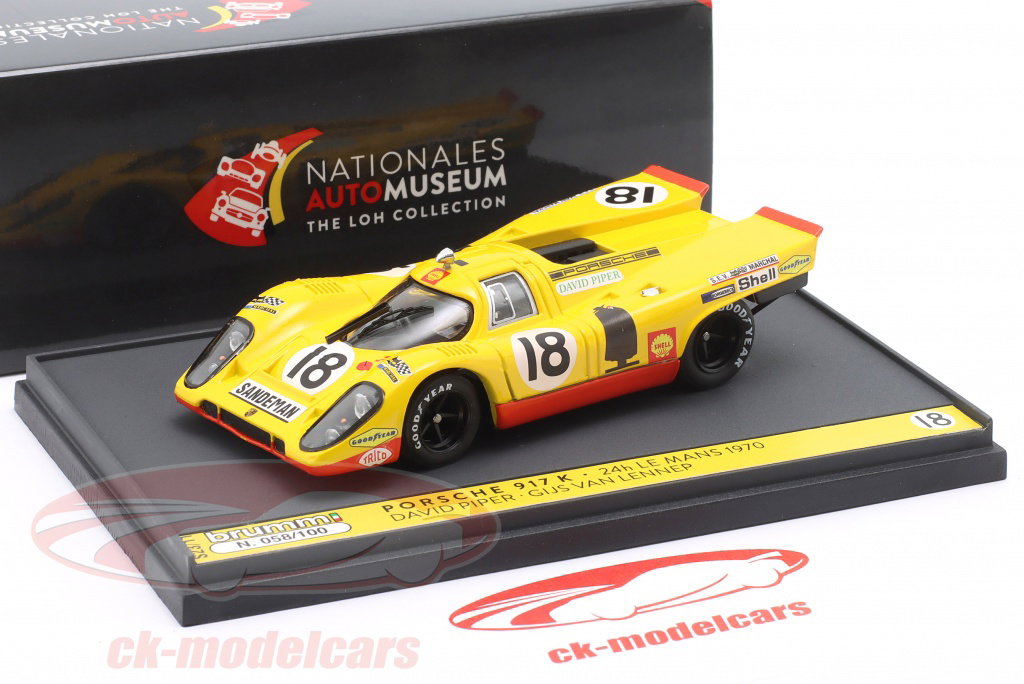Brumm 1:43 Porsche 917K #18 24h LeMans 1970 van Lennep, Piper S23
