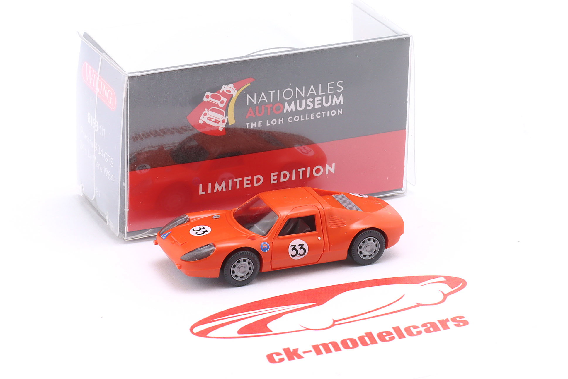 Wiking 1:87 Porsche 904 GTS #33 8th 24h LeMans 1964 Pon, van
