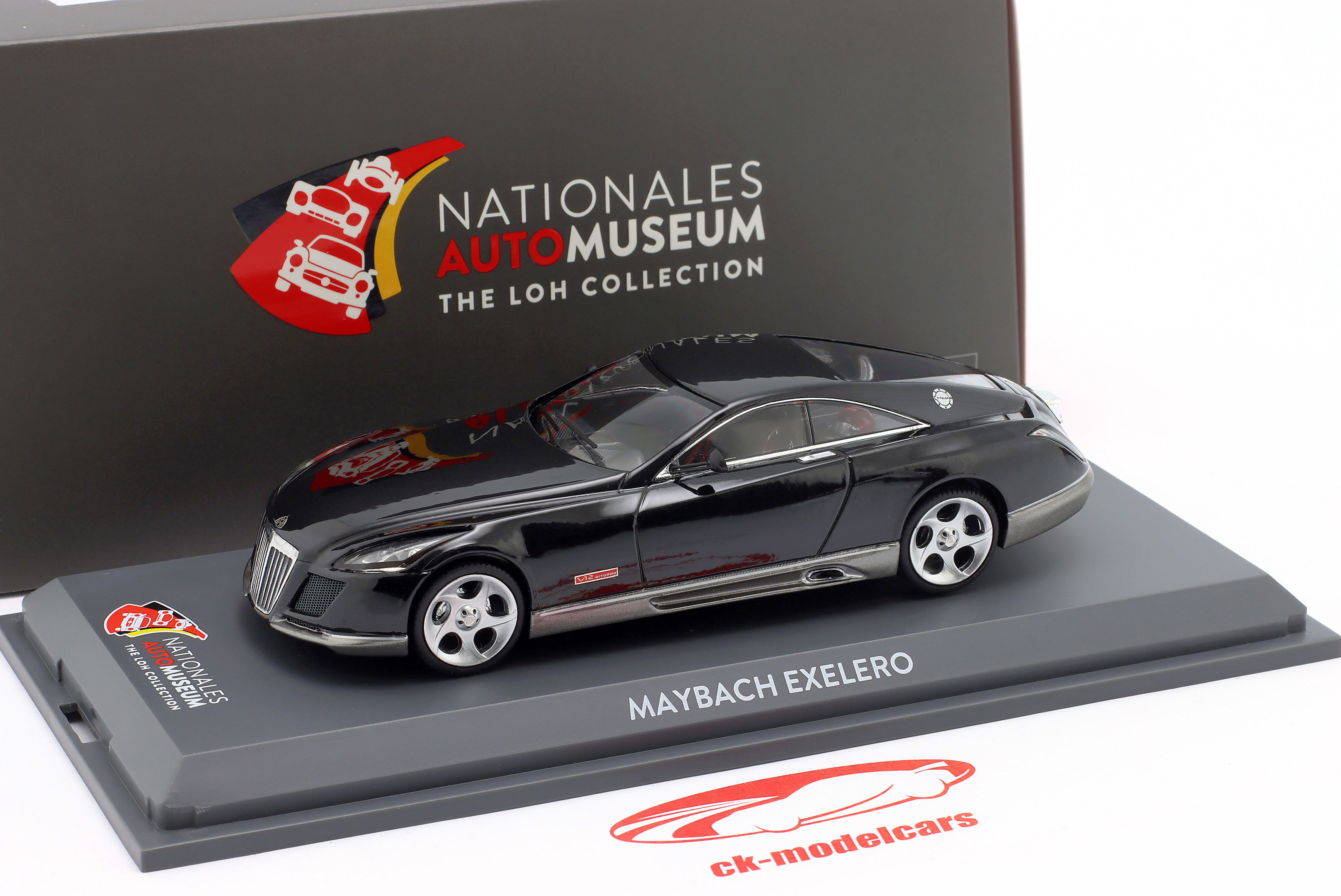 Schuco 1:43 Maybach Exelero year 2005 black 43NAM004 model car